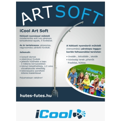 iCool Art Soft kisnyomású párakapu 5 fuvokas